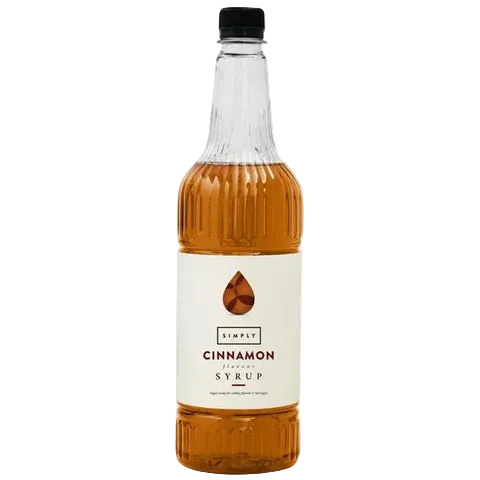 1 Litre bottle of Simply Cinnamon Syrup for spiced coffee and seasonal drinks