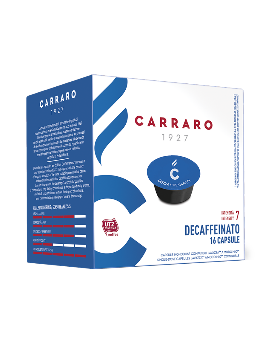 Decaffeinated, Compatible A Modo Mio® Capsules
