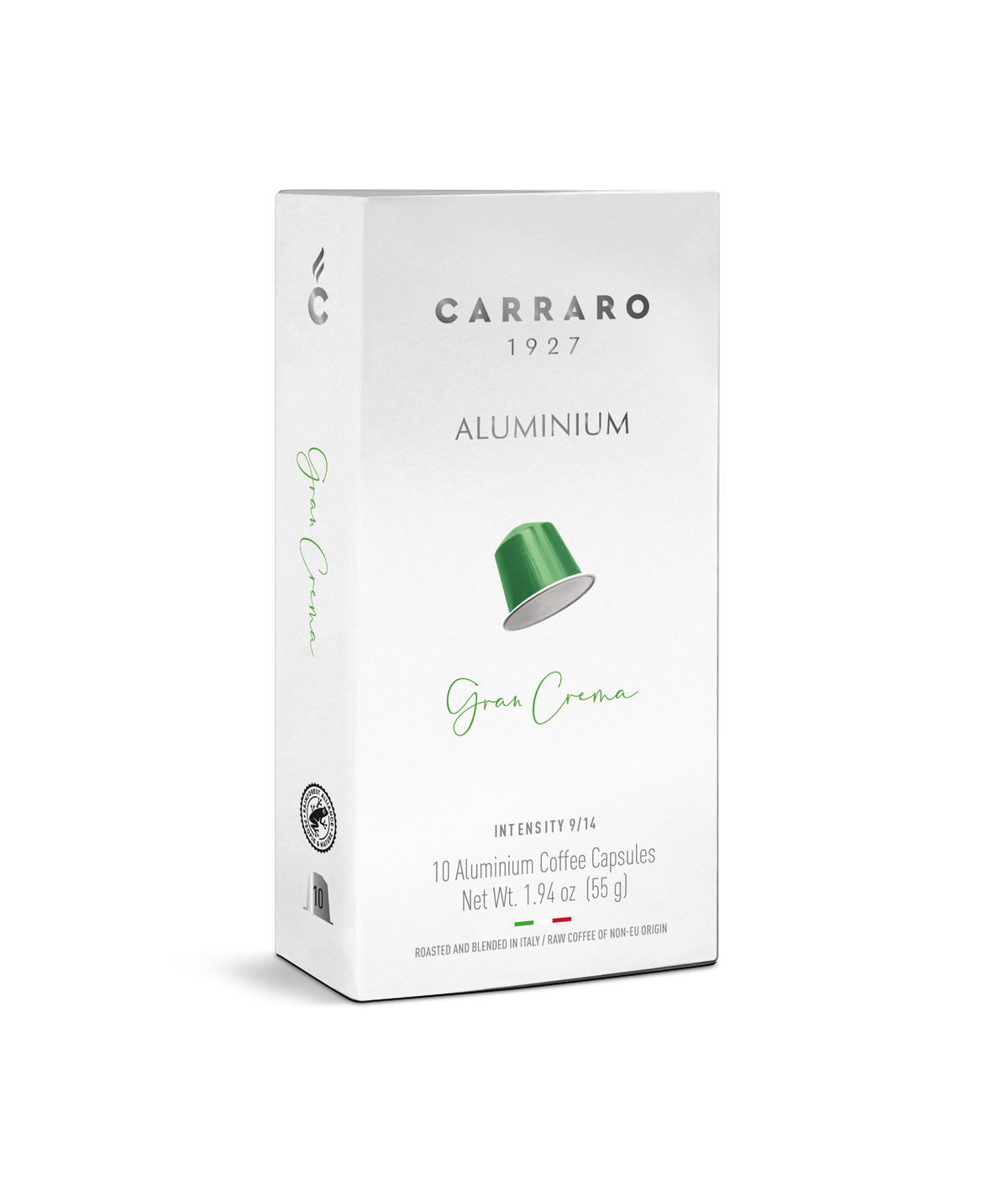 Carraro Gran Crema Aluminium Nespresso® Compatible Capsules