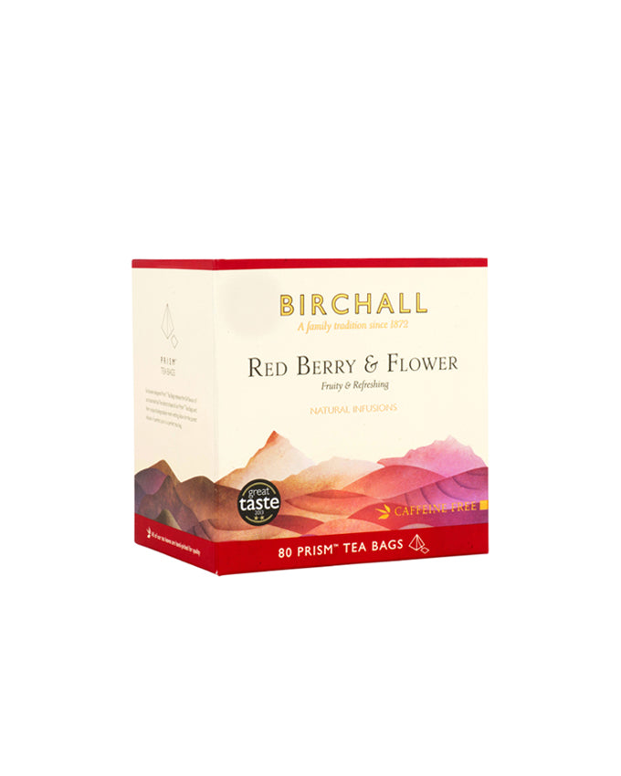 Birchall Red Berry & Flower Prism Tea Bags